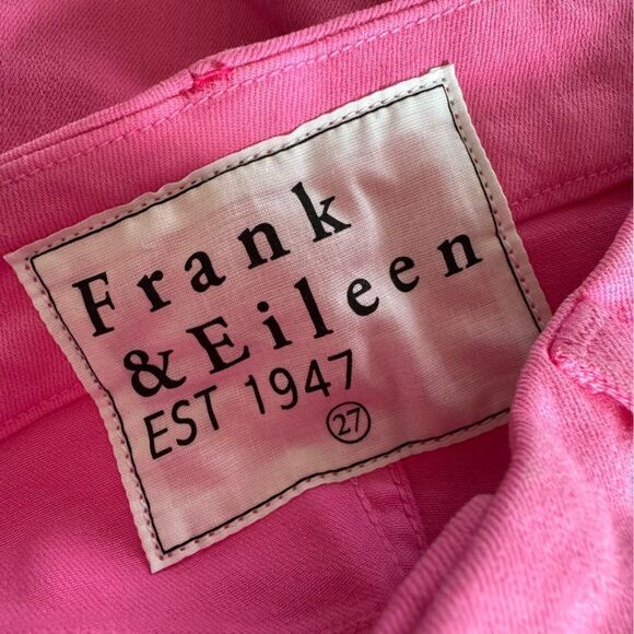 NEW Frank & Eileen Sligo Italian Performance Denim Skinny Jeans in Neon Pink 27 - Picture 9 of 11